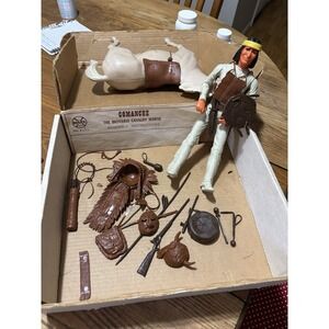 GERONIMO ACTION FIGURE FORT APACHE & Comanche Movable Cavalry Horse